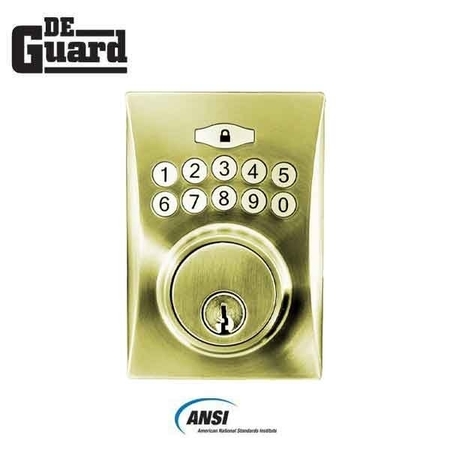 DEGUARD Electronic Keypad Keyed Deadbolt - PB-KW1 KKEDH-PB-KW1